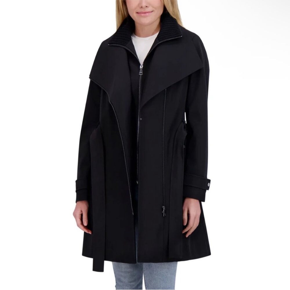 Halston Heritage Black Trench Coat